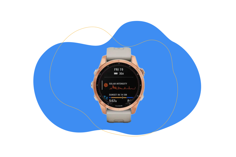 Smaller Garmin Fenix 7S.
